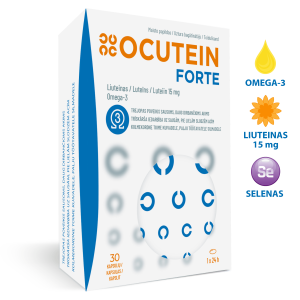 Ocutein FORTE - Trejo­pas povei­kis sau­­soms, daug dir­ban­­čioms akims!