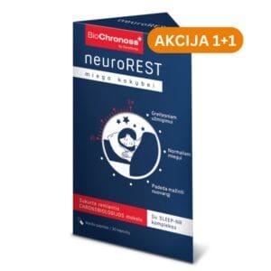 BioChronoss NeuroRest - Miego kokybei,  30 kapsulių